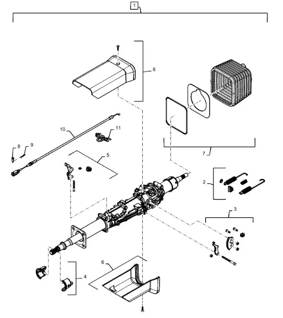 51421701 - Трос колонки рулевой TGT8./Mg.